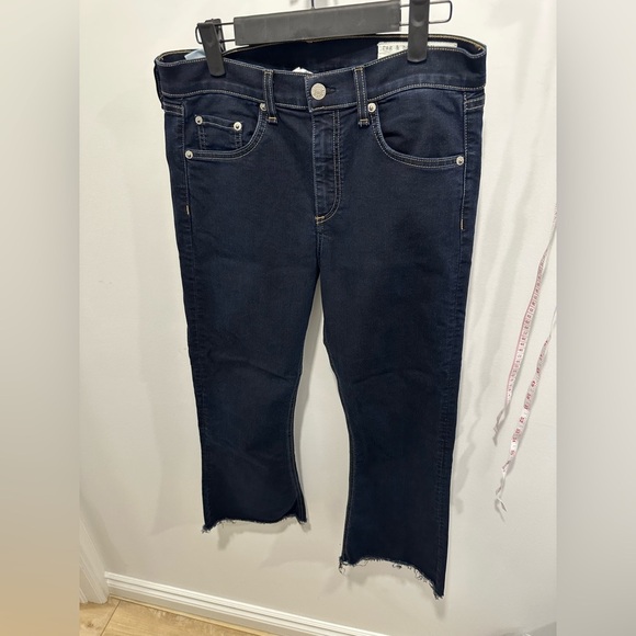 NWOT- RAG N BONE 10” RISE CROP FLARE JEANS - Picture 9 of 11